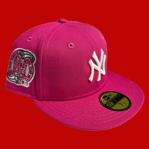 New York Yankees 2000 Subway Series New Era 59Fifty  Fitted / Deep Pink (Gray Brim)