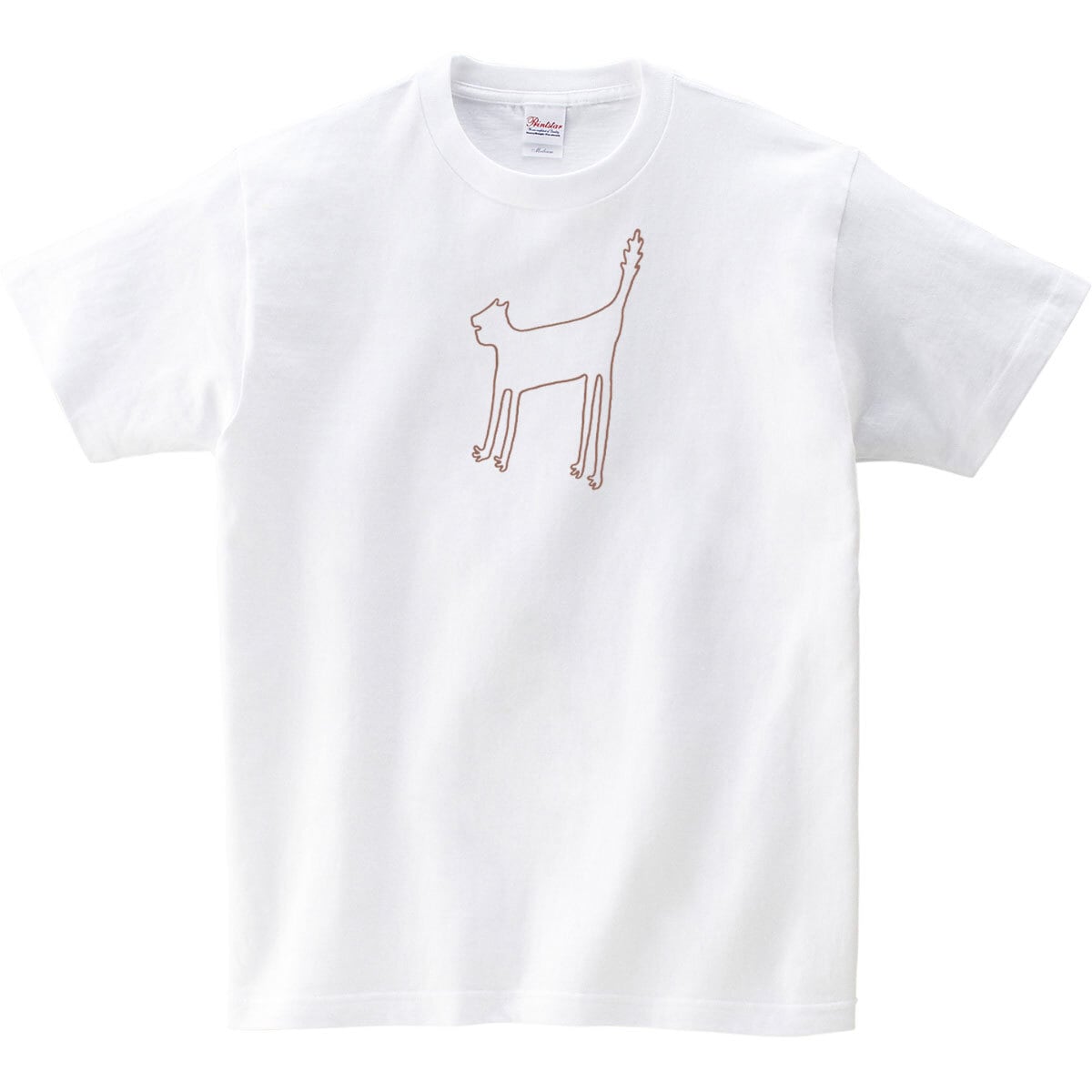 ナスカの地上絵風 ネコ Tシャツ cat06 ねこ tシャツ 猫服 猫 服 ねこ柄 猫柄 猫雑貨 猫グッズ にゃんこ
