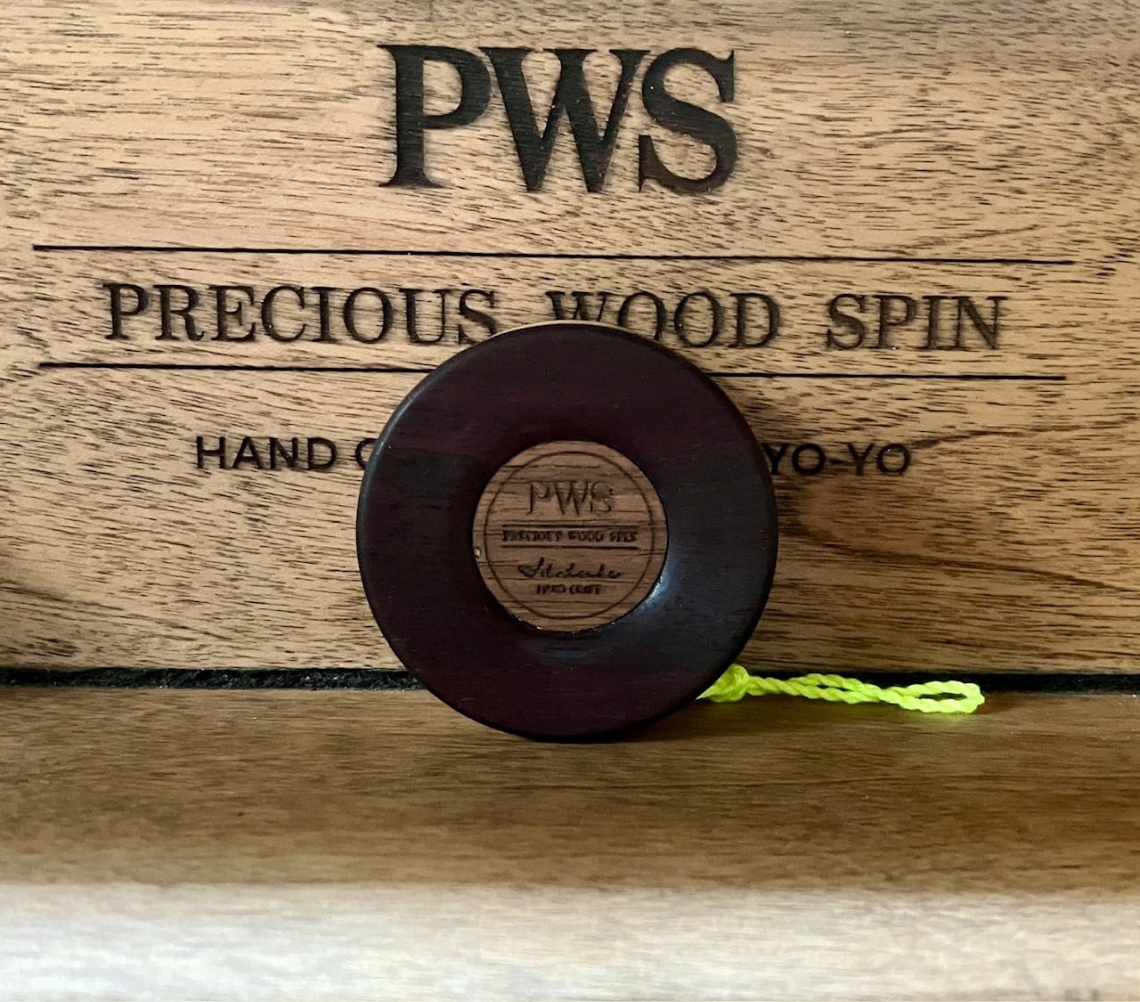 銘木ヨーヨー 「PWS」インディアンローズウッド×イエローバーチ