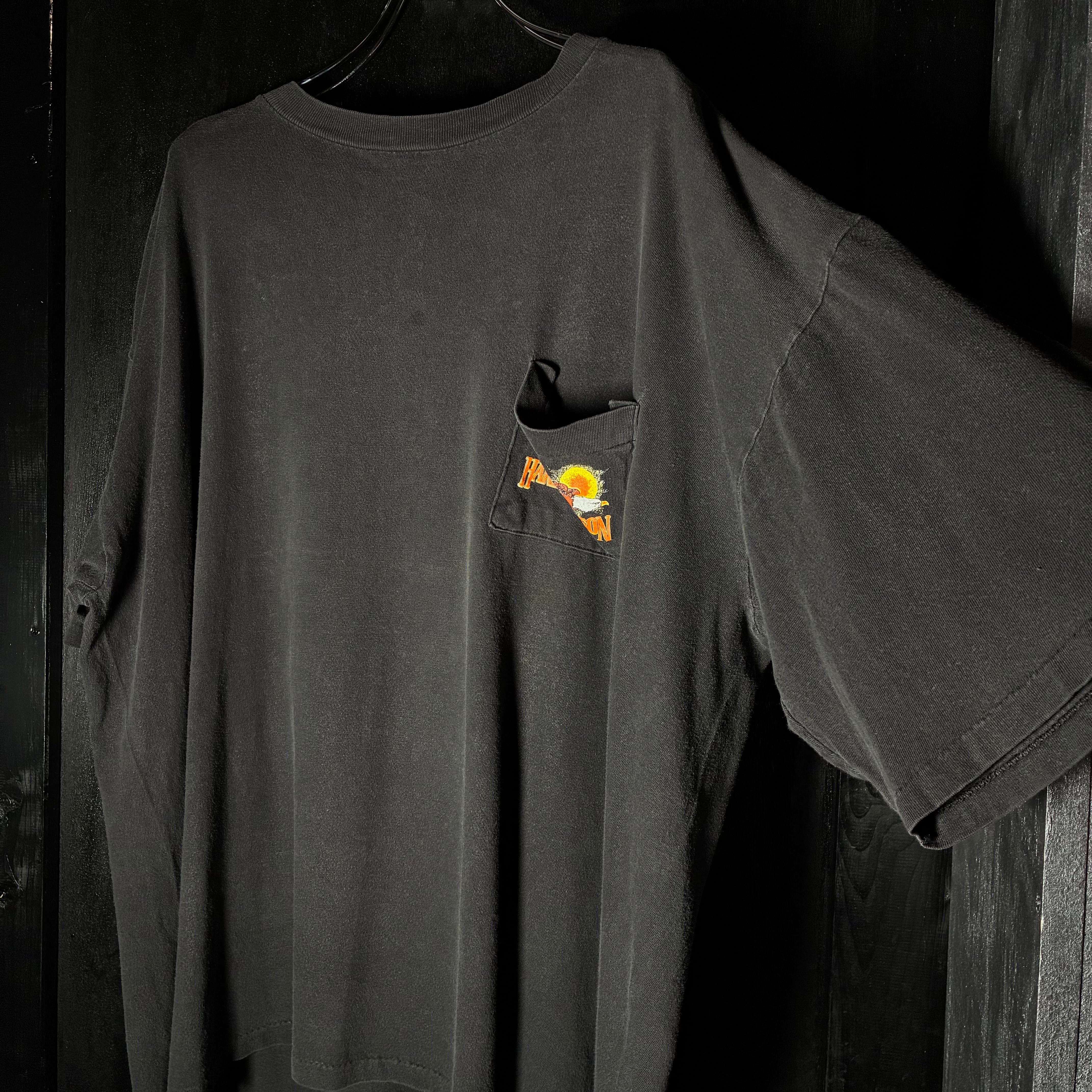 80s〜 USA】Harley-Davidson Vintage Pocket Tee ハーレーダビッドソン