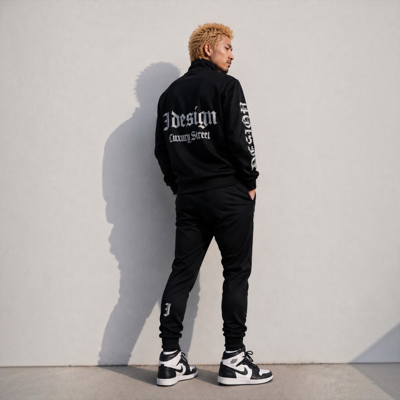 IDドライスウェット ジップジャケット&パンツ【セットアップ/BLACK】