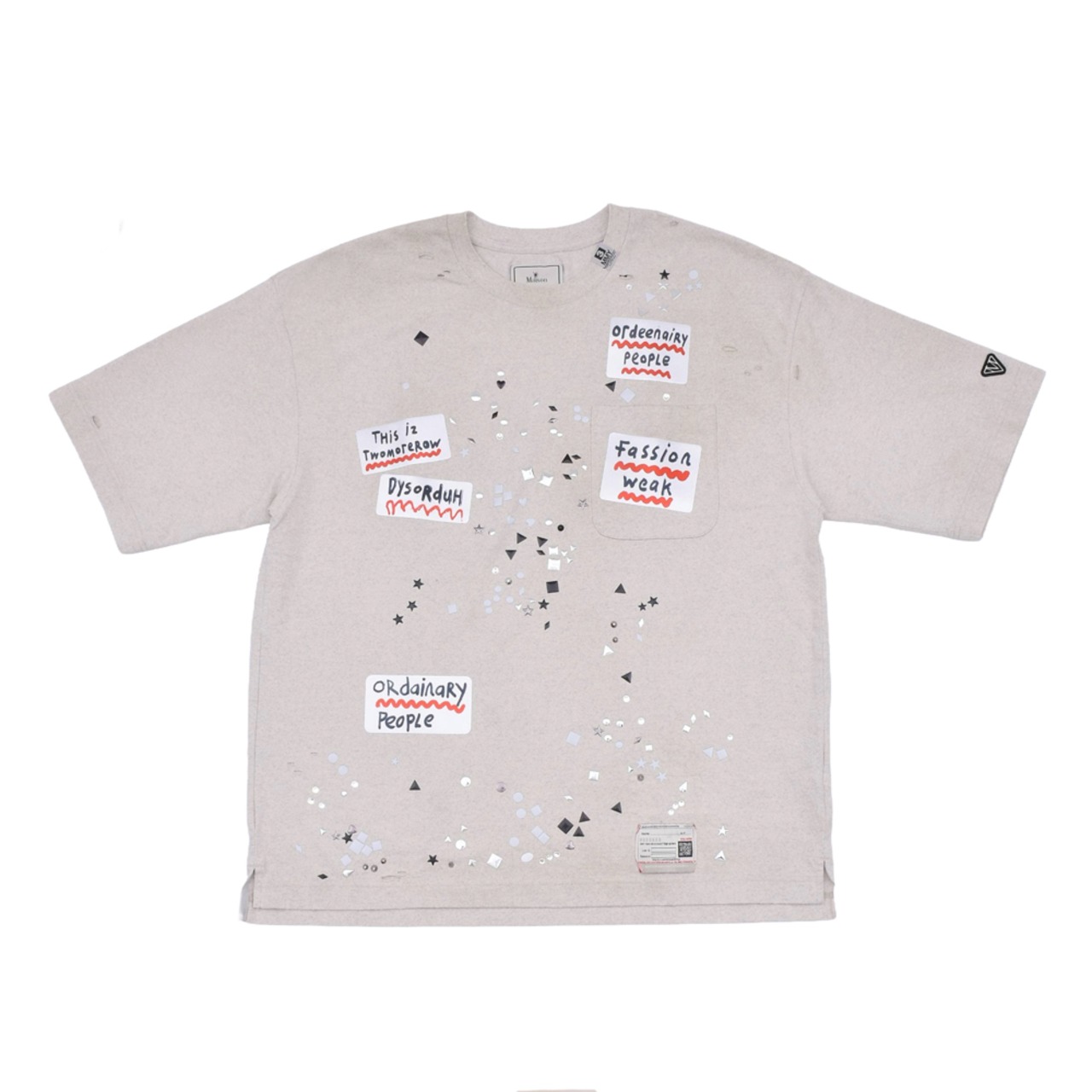 【Maison MIHARA YASUHIRO】EMBELLISHED STICKER TEE - 5