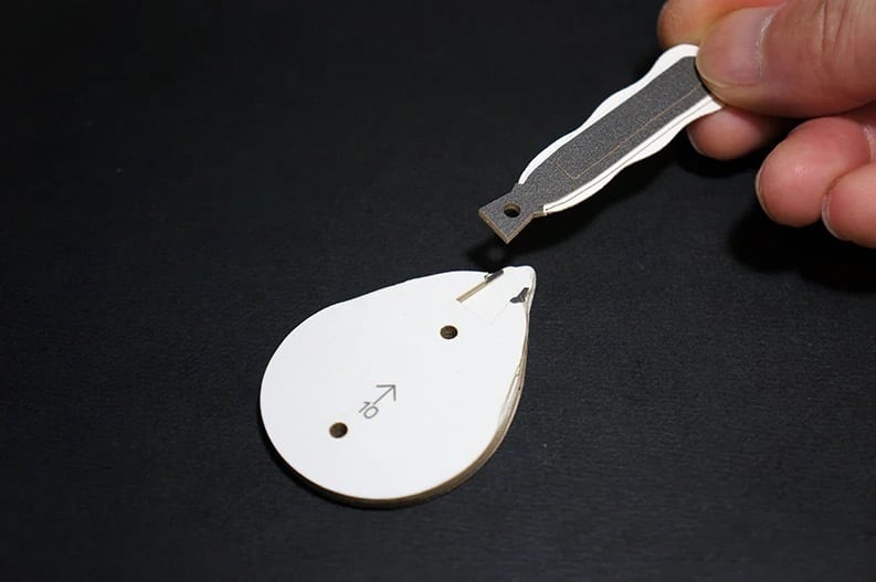 やまつみ北海道アニマル　シマエナガ / 紙小物 / やまつみ工房