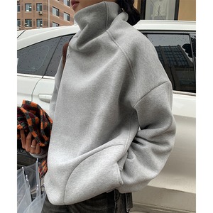 warm high neck sweat pullover　102235