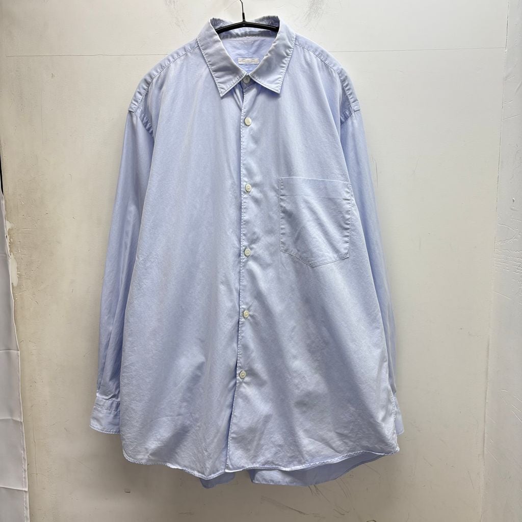 COMOLI コモリシャツ　22AW サイズ3 COMOLI コモリ 22AW ツイルコモリシャツ W03-02003 ライトブルー系