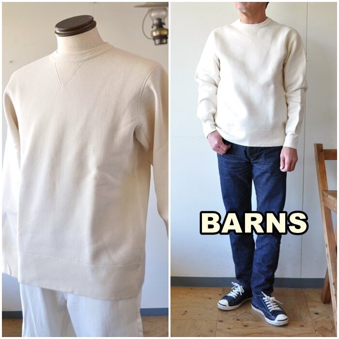 BARNS　 バーンズ　クルーネックスウェット　トレーナー　BR3000　ダブルVガゼット 　COZUN（コズン） | bluelineshop  powered by BASE