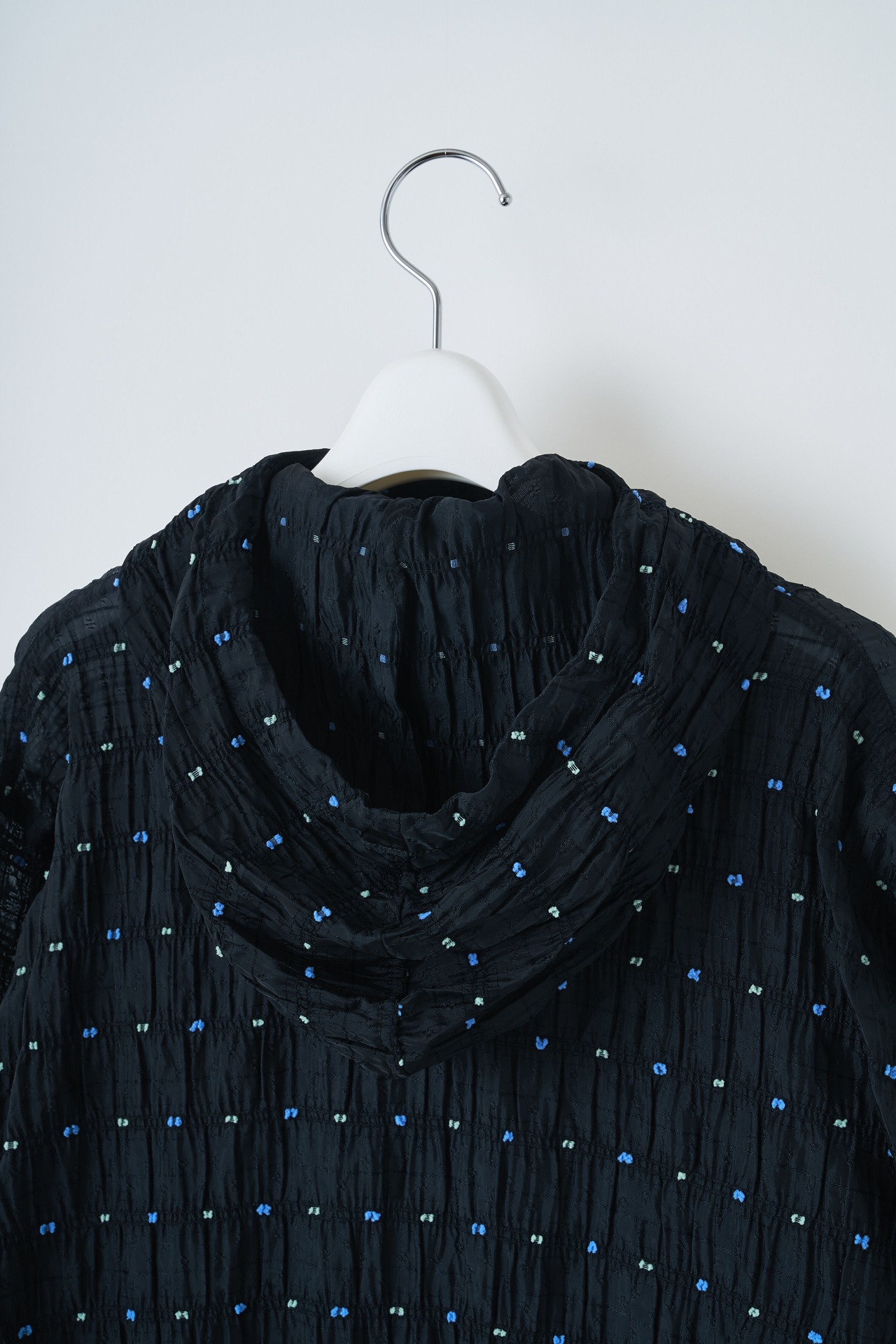 Original jacquard anorak hoodie