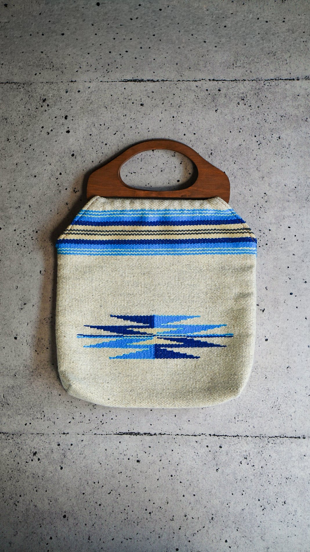 チマヨ　ウッドハンドルバッグ VINTAGE】ORTEGA'S オルテガ チマヨ ウッドハンドル バッグ