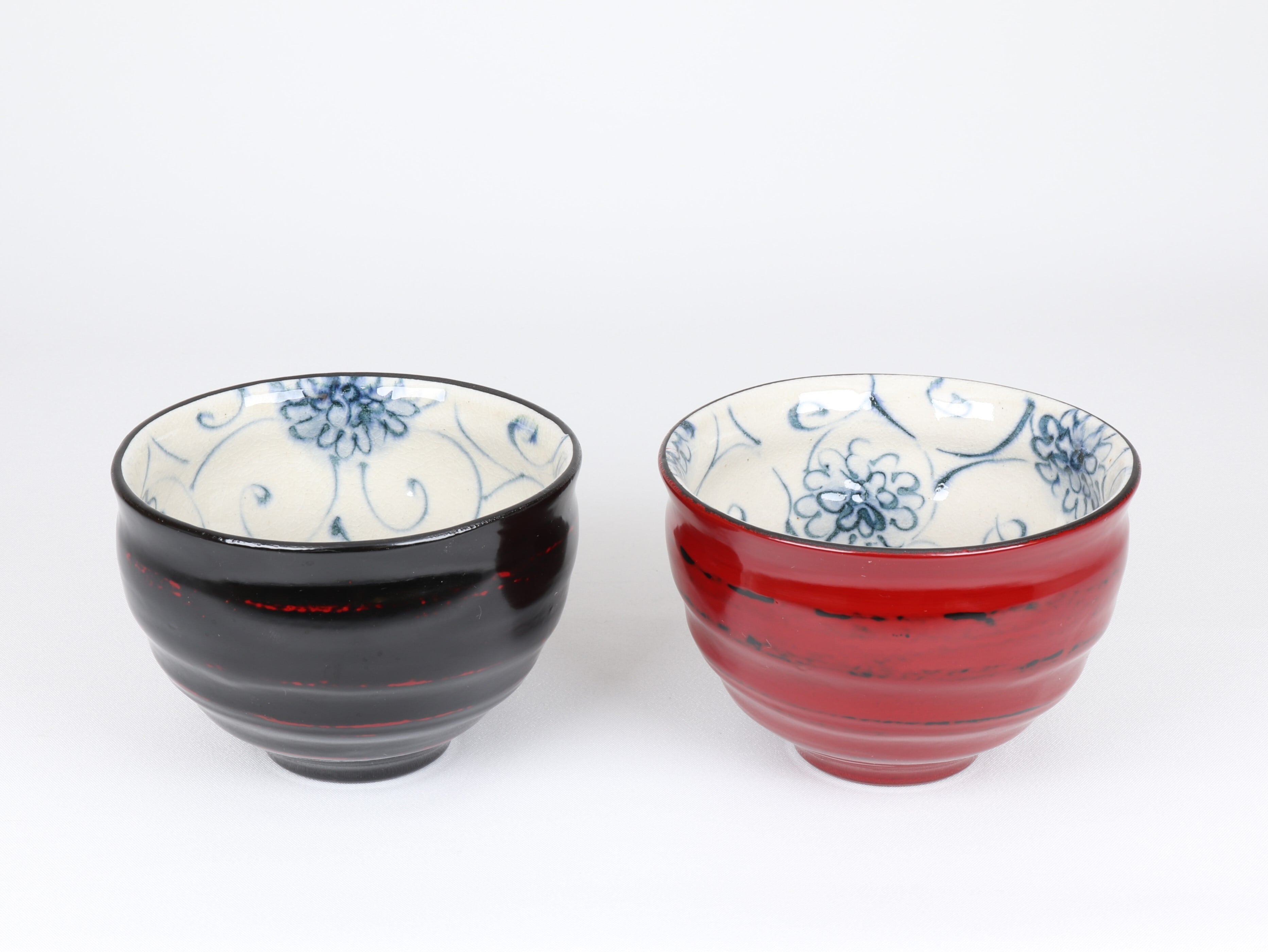 漆陶 たっぷり碗 花唐草【B級品】