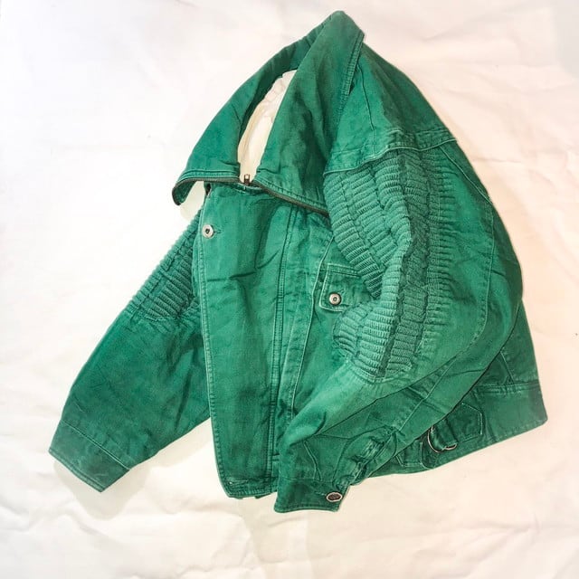 80's denim design double riders