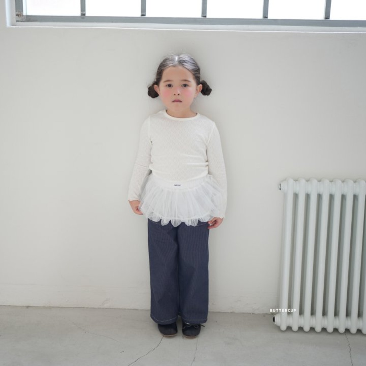 [BUTTERCUP] Rosie Eyelet Tee / [버터컵] 로지아일렛티