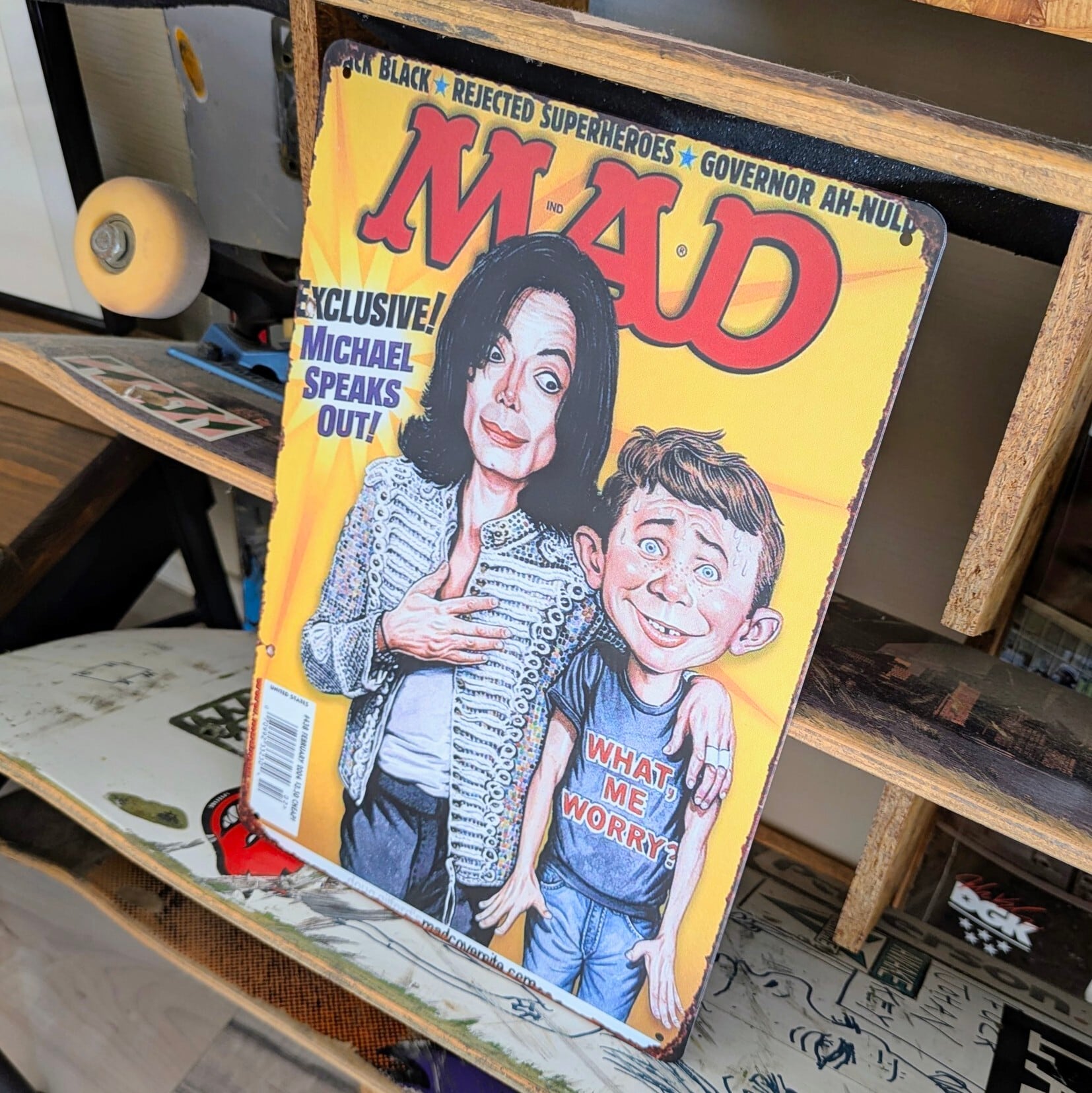 送料無料！ちょうどいいブリキ看板 【 MAD / マッド マガジン