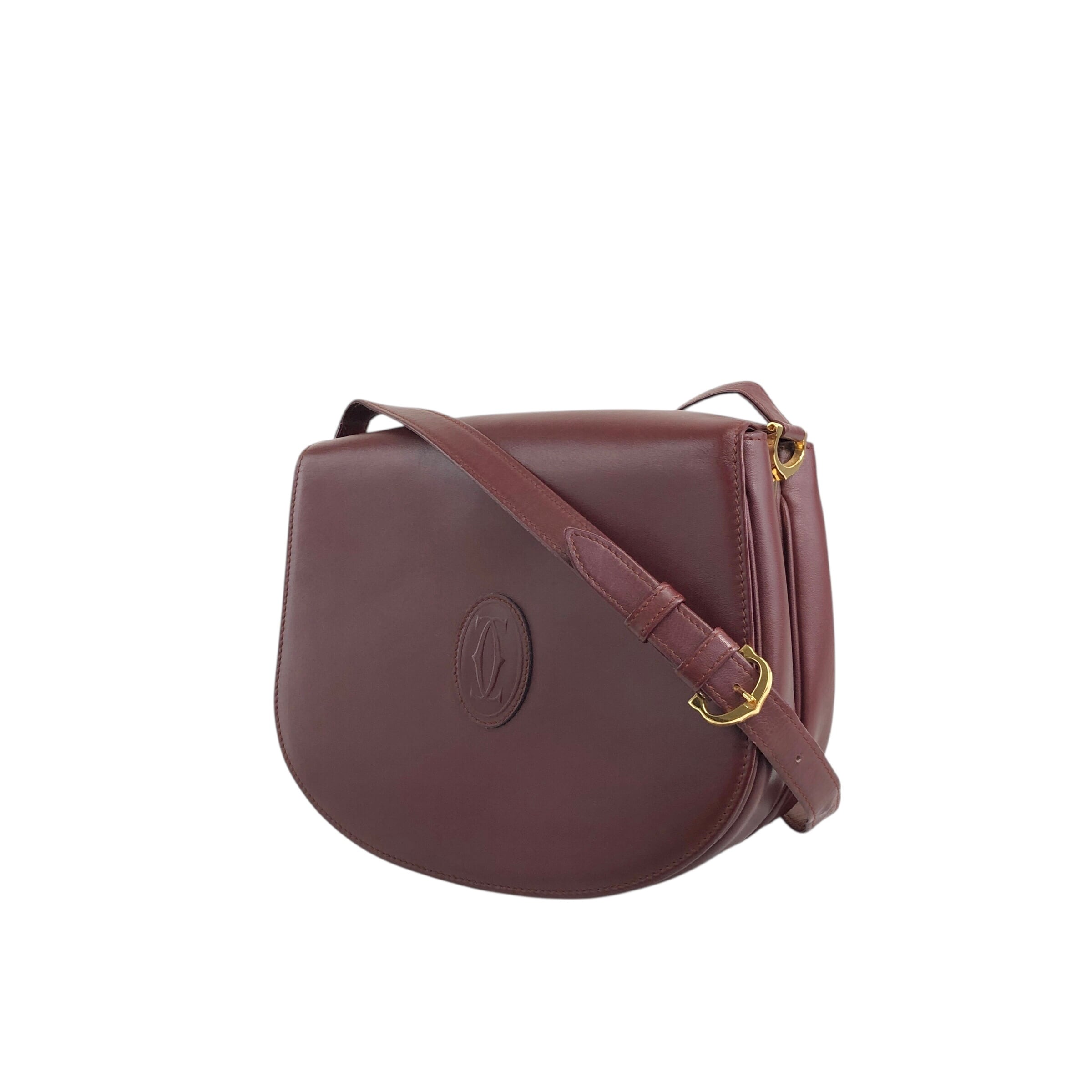 ✨カルティエ✨Cartier✨ボルドー✨マストライン✨レザー✨ショルダーバッグ✨ Cartier カルティエ マストライン ショルダーバッグ ボルドー レザー