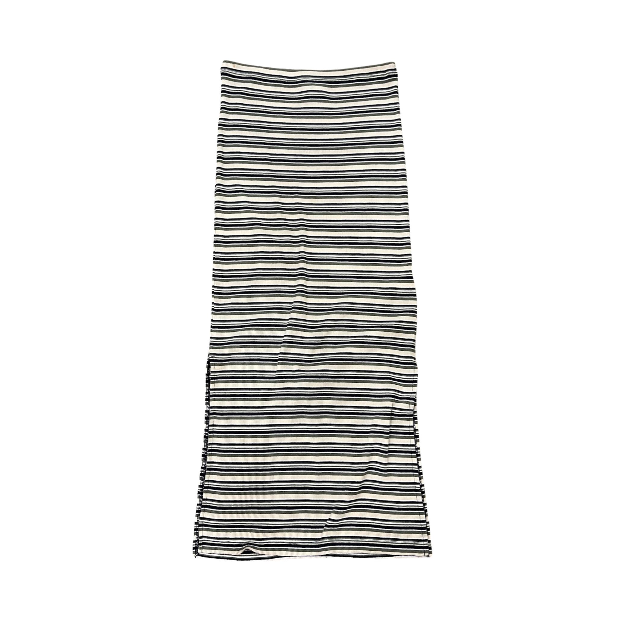 Border Knit Long Skirt