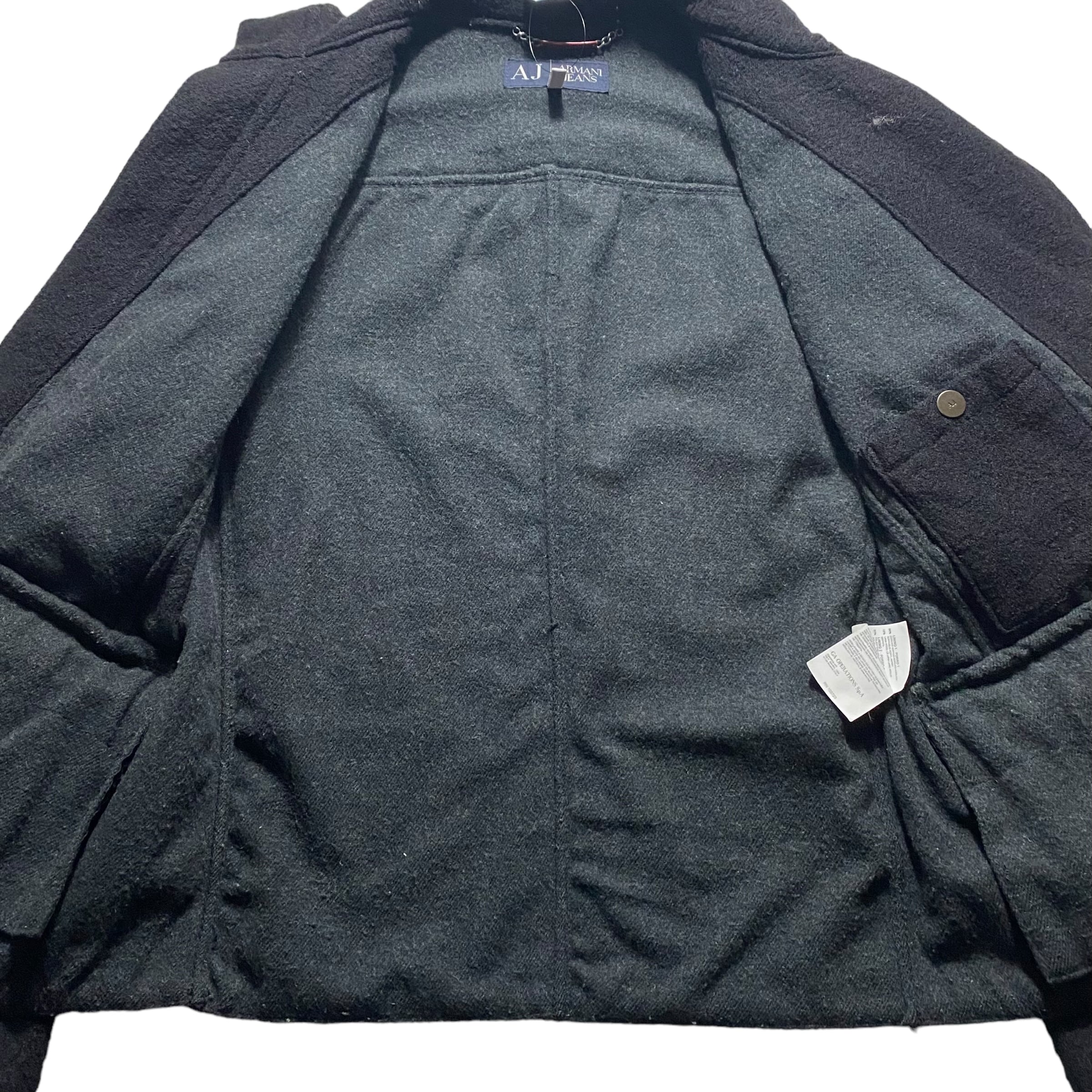 ARMANI JEANS sleeve switching riders jacket | NOIR ONLINE