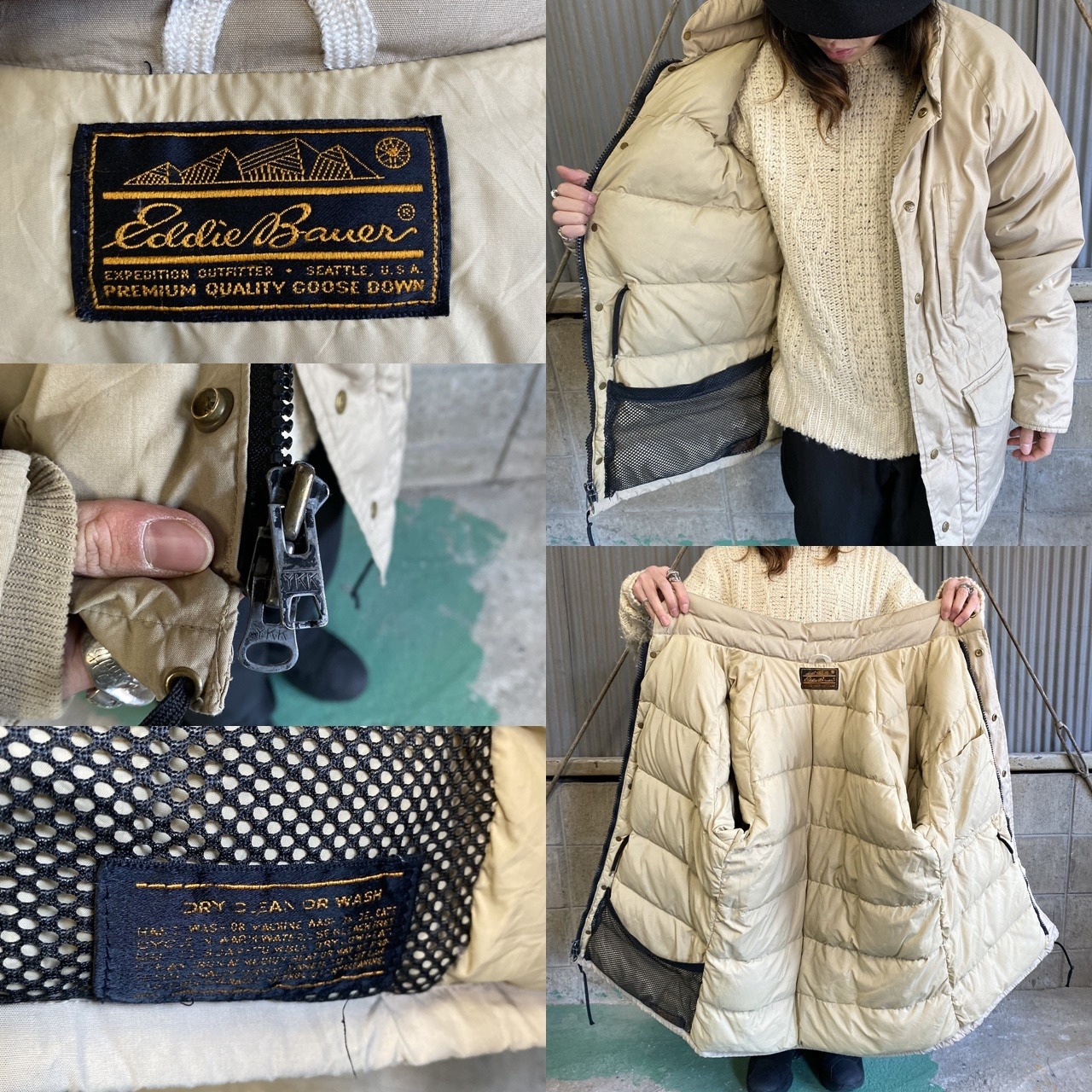70〜80年代 Eddie Bauer エディーバウアー グースダウンジャケット 