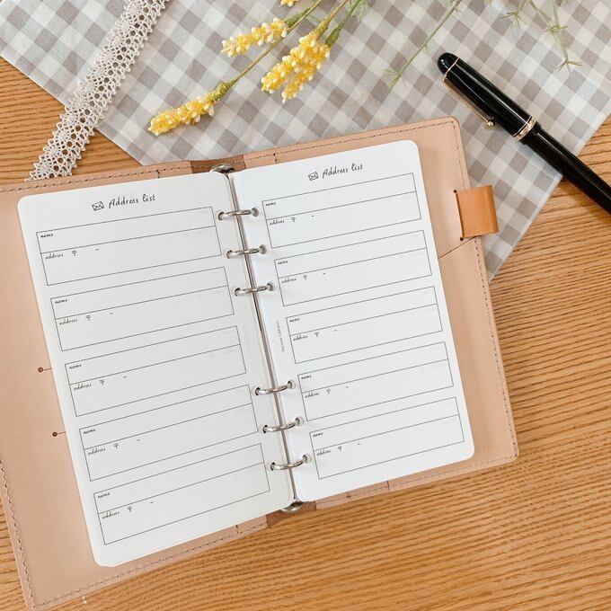 バイブルサイズ/アドレスリストリフィル