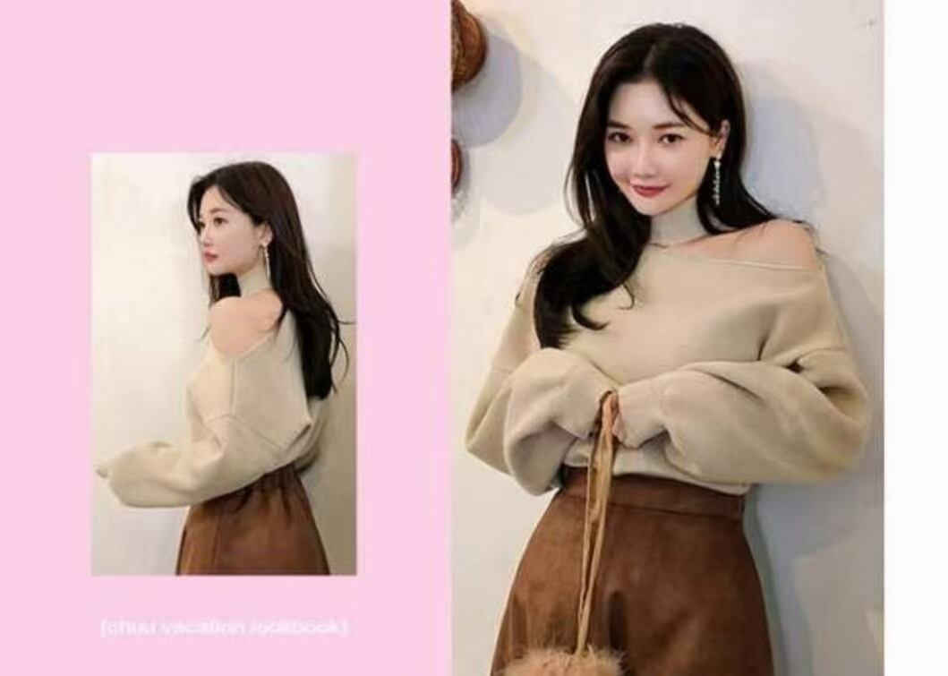 チョーカーデザインニット　AJ1079-8027