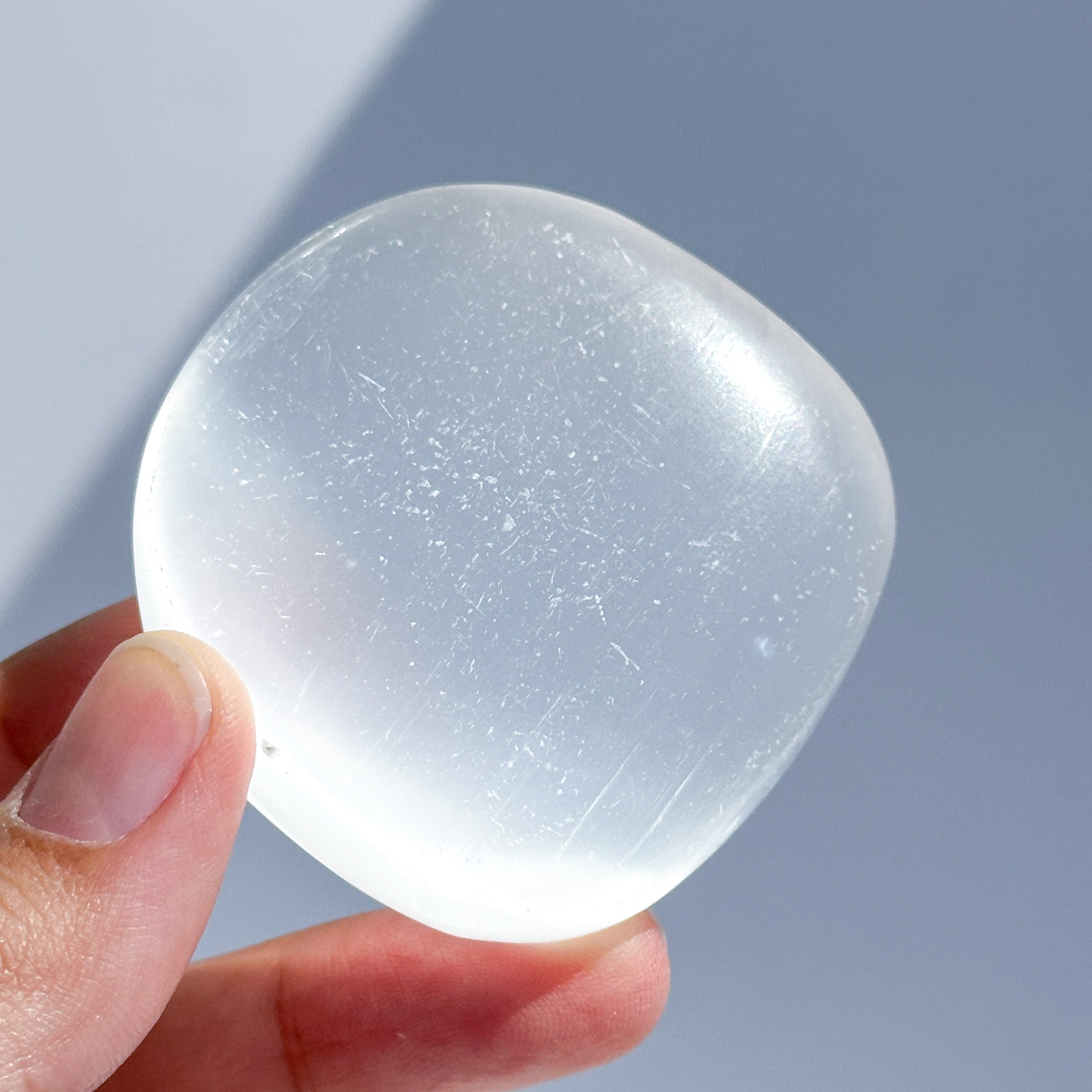 セレナイト パームストーン53♢Selenite♢天然石・鉱物・パワーストーン