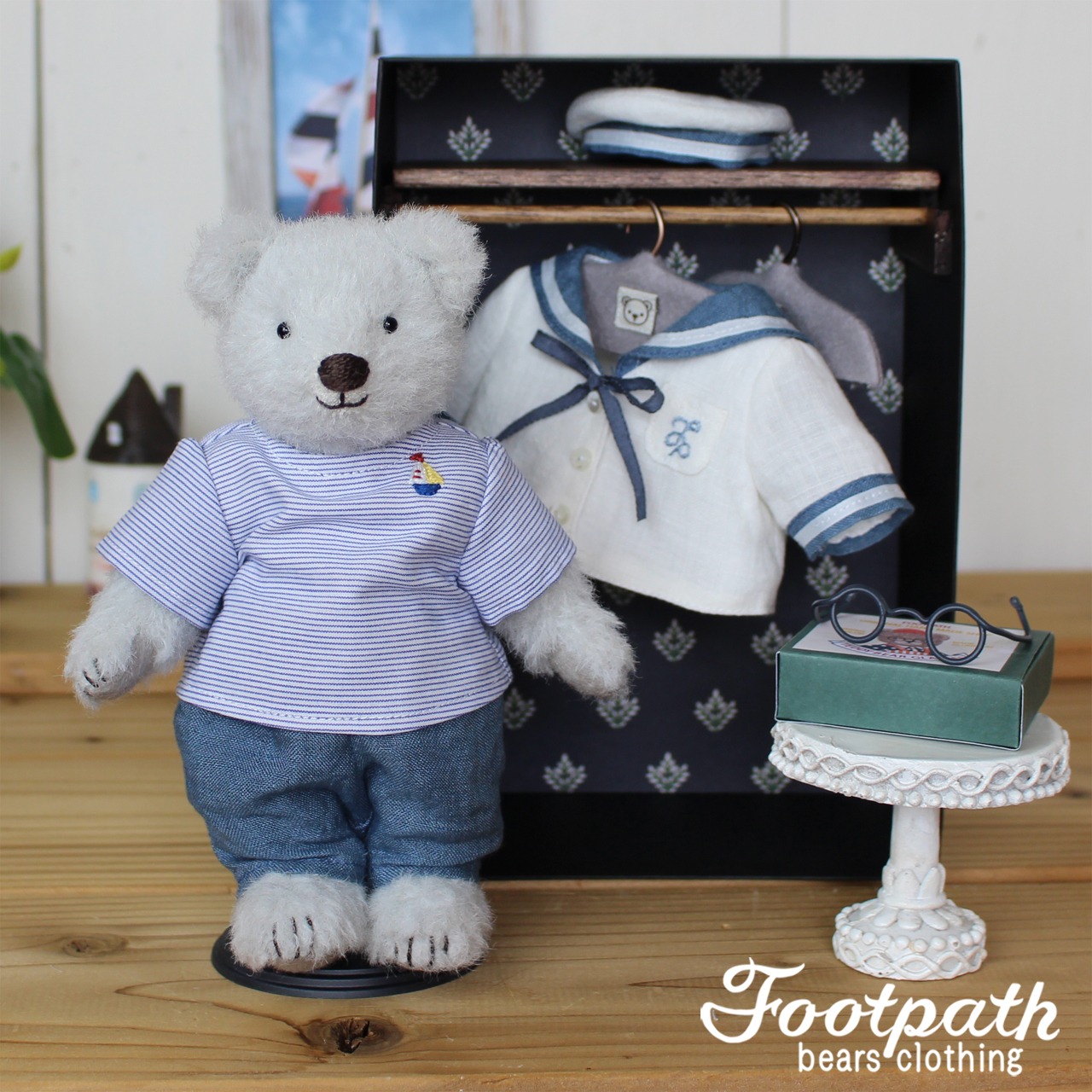 Vsb-0070 Matthew light gray bear set