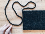 Black beads pochette