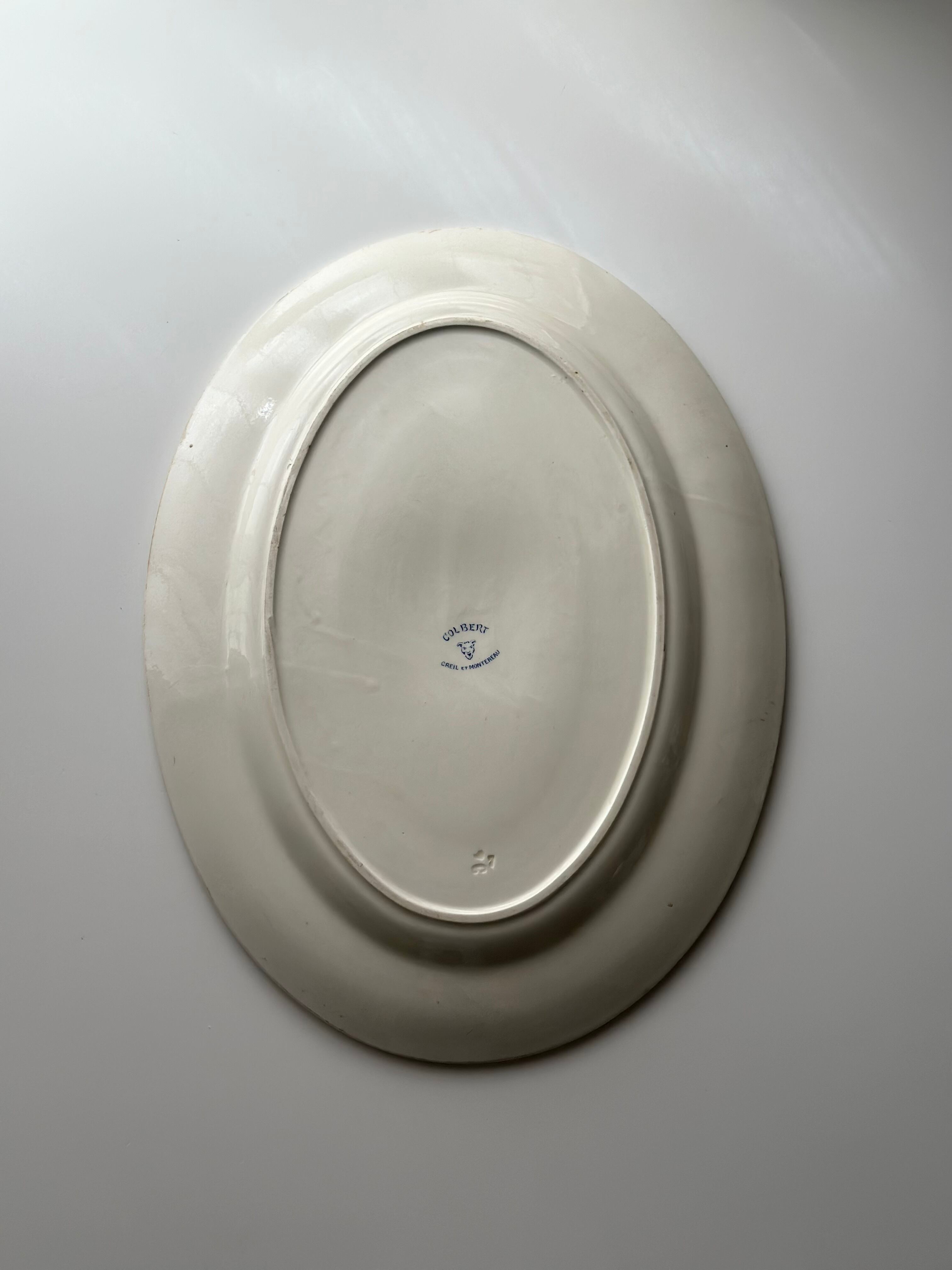 Creil et Montereau クレイユモントロー / “COLBERT” オーバルプレート