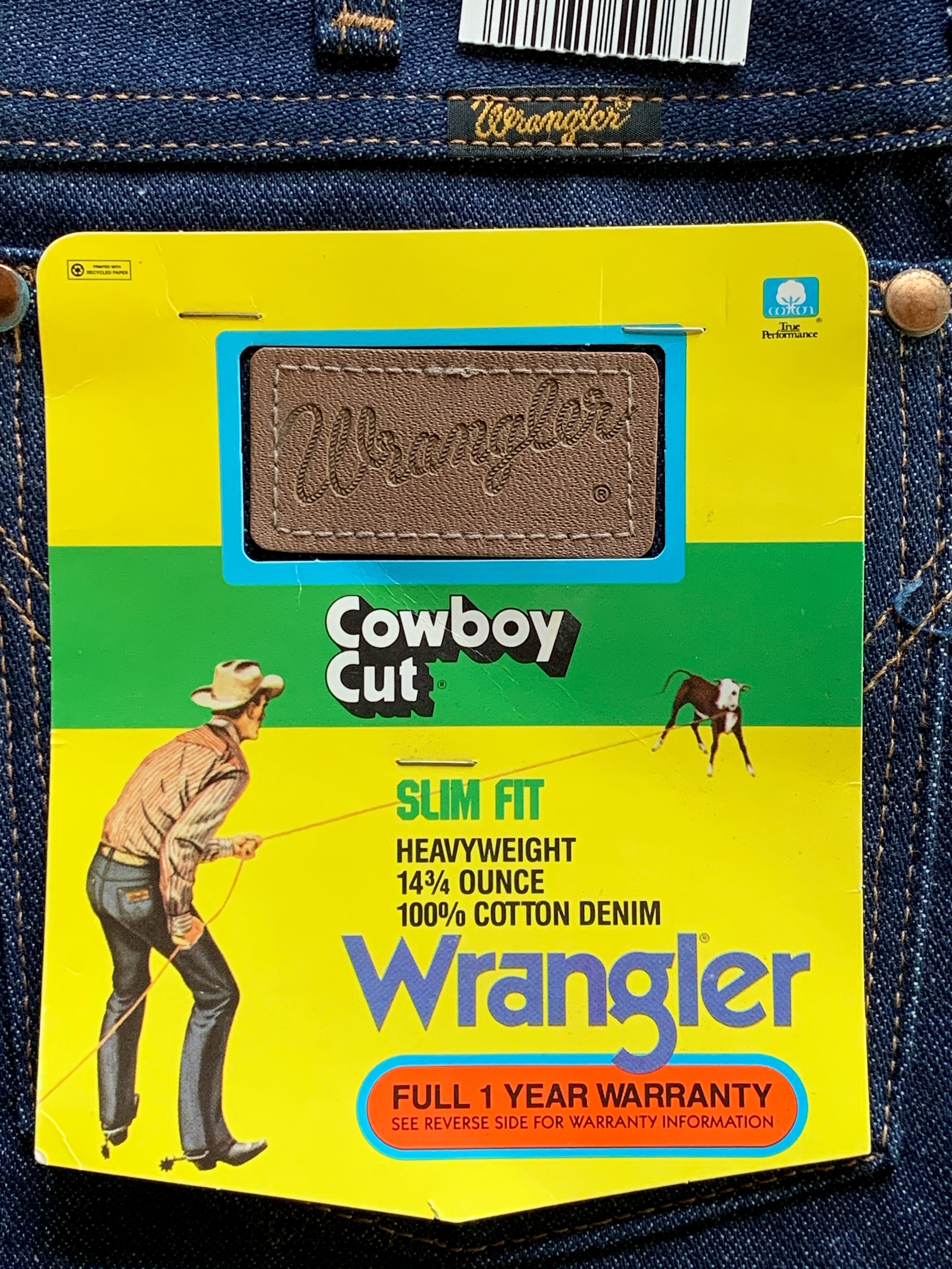 80's〜 Wrangler 936DEN デニムパンツ DEADSTOCK 表記(30×32) USA製
