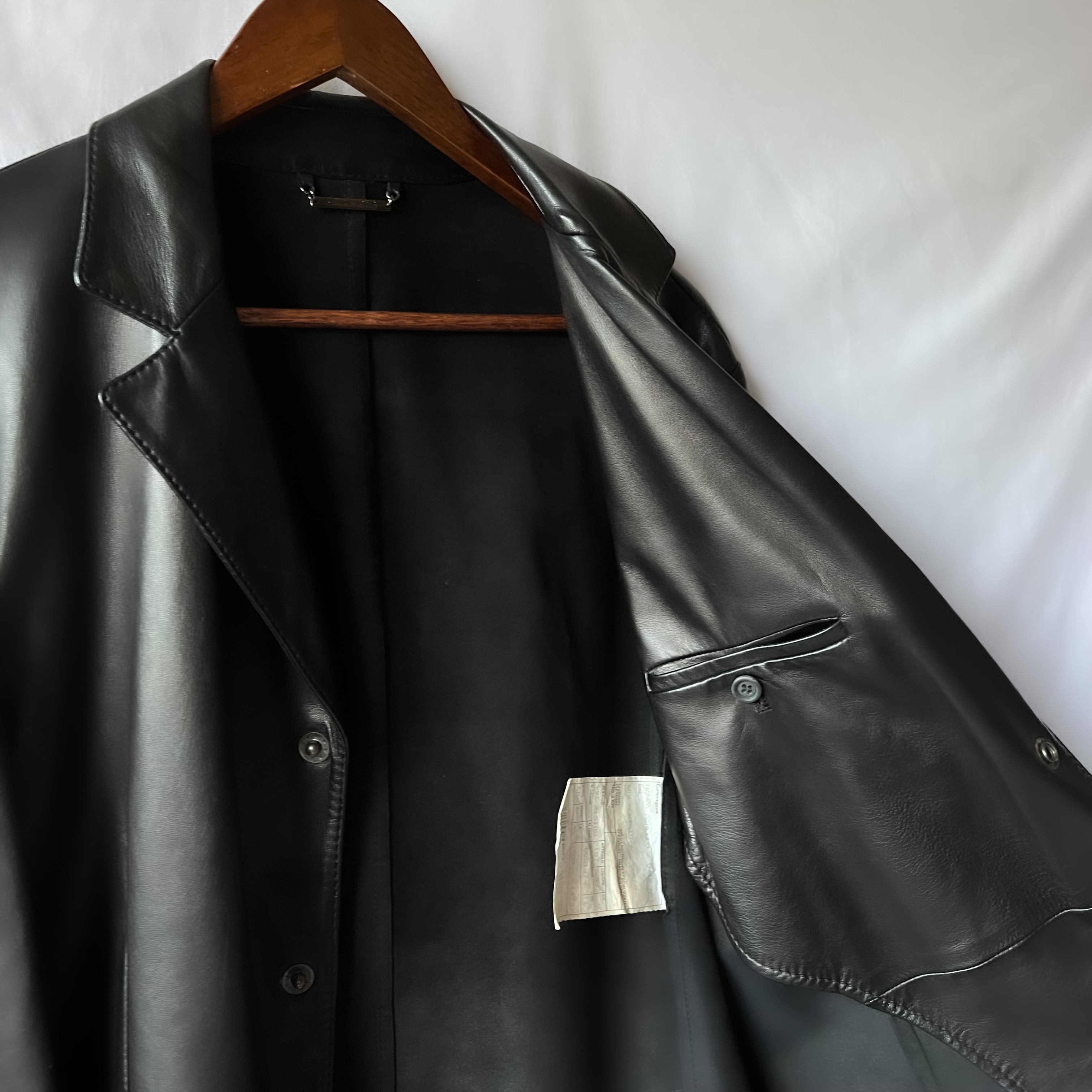 90s “GIANFRANCO FERRE” sheep leather jacket made in italy ジャン