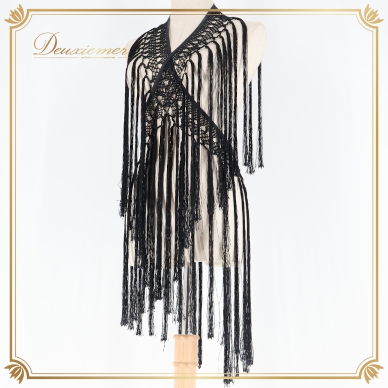 フラメンコ 衣装 シージョ ピキージョ 黒 編み込み フレコ フリンジ ダンス パーティ 発表会 小物 装飾 飾り 舞台 ブラック系 ダンス衣装 フラメンコ衣装 ステージ衣装 小道具 舞台用コスチューム おしゃれ