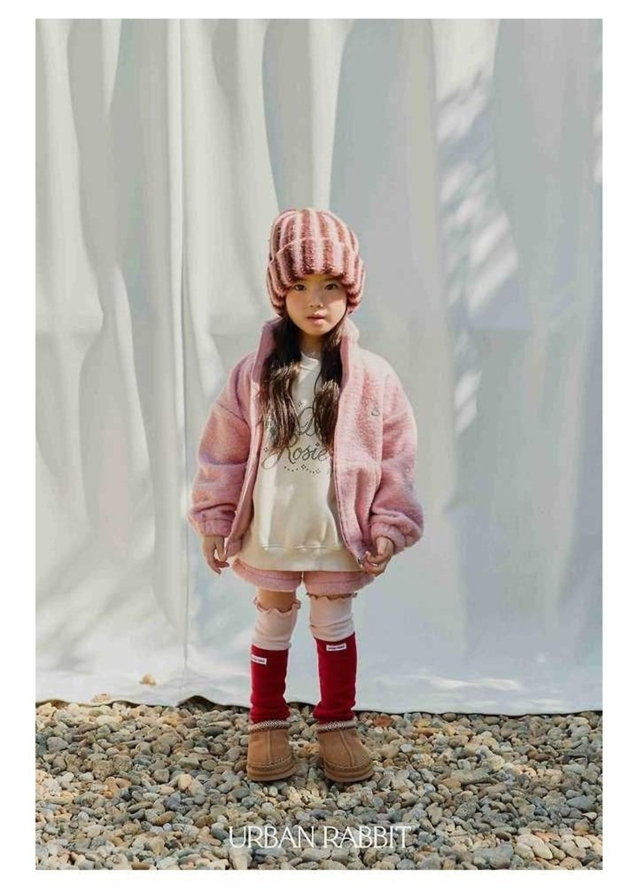 アーバンラビット / URBAN RABBIT / カーリーウールショートパンツ / 韓国子供服 / キッズ / 26winter〖取寄〗*XS~XL*