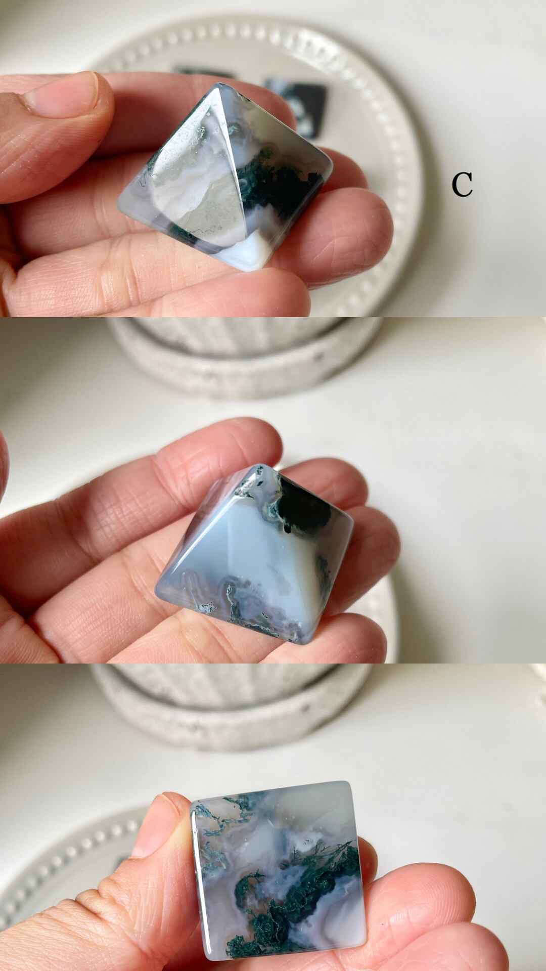 Moss Agate Pyramid / モスアゲート　ピラミッド