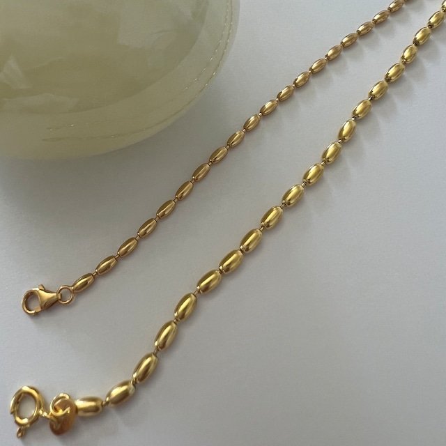 S925 tsubu bracelet 【silver/gold】  (B225)