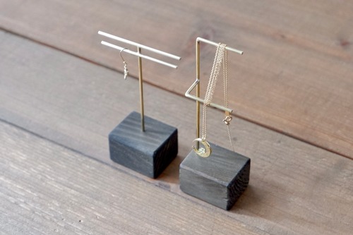 【ORDER】2way Stand Brass&Wood  / スタンド 真鍮・木製