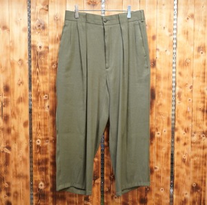 80s90s レーヨン　ポリエステル　パンツ　スラックス　31L/古着