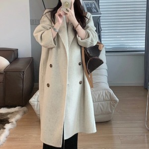 ダブルブレストミモレ丈コート 5color A01037