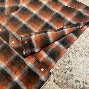 Wrangler / western shirts / check pattern / S/S shirts / Square cut shirts