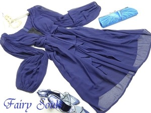 送料無料 未使用 発表会 舞台衣装 パーティ フォ－マル プリ－ツ 長袖 ワンピース 7号 S [OPN5161]