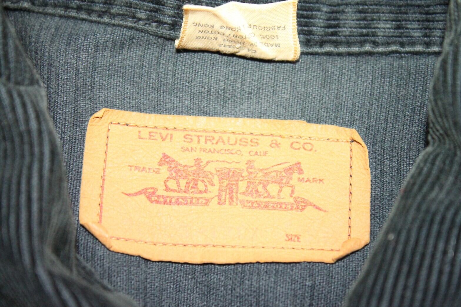 70s Levis black pique jacket 941b BIG-E | VOLAR