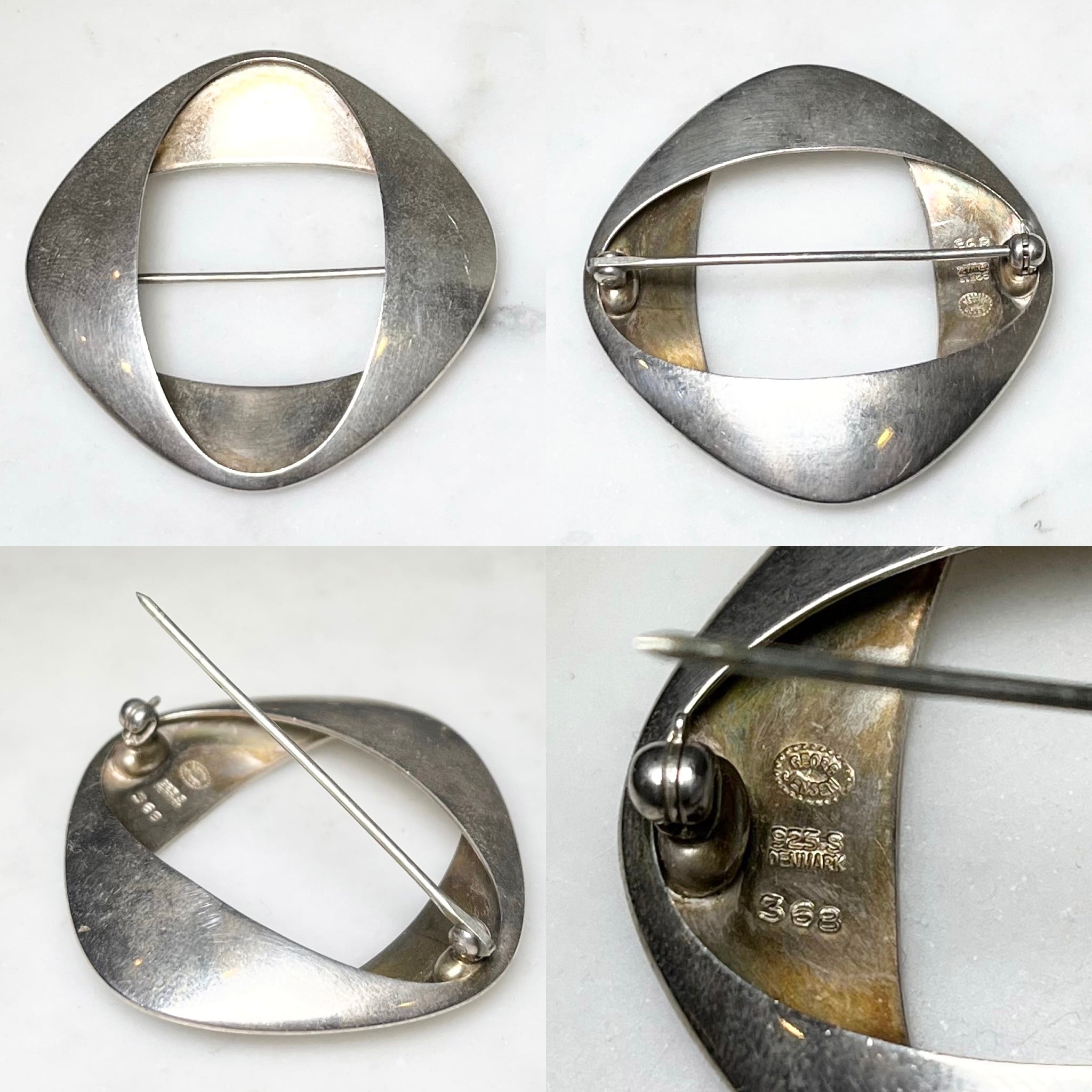 GEORG JENSEN silver brooch 