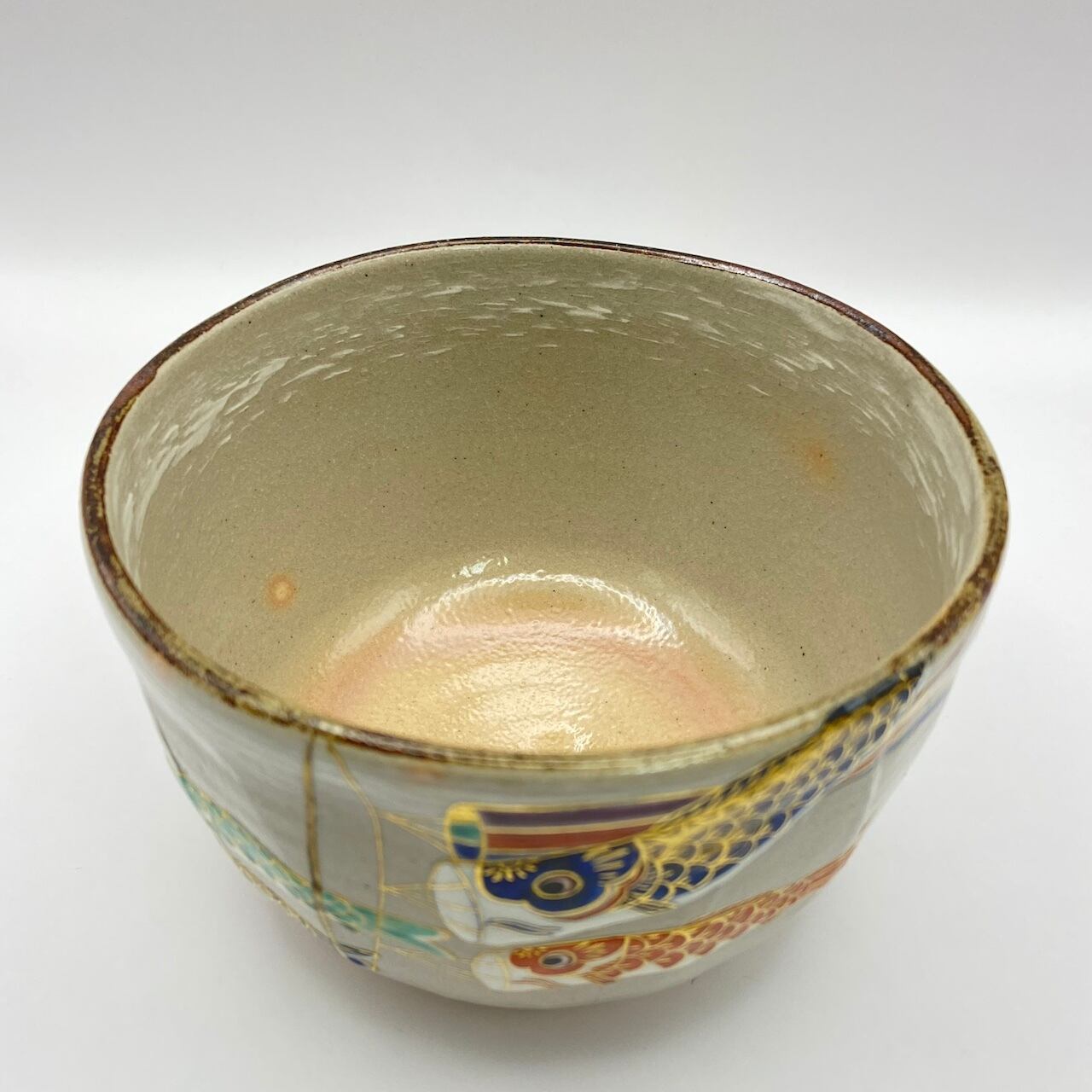 新品】茶碗 乾山 吹流し 杣山焼 南口閑粋 共箱入 | 茶道具 錦玉堂