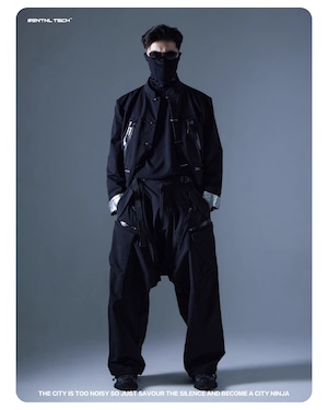 SILENDTORM ワイドレッグ ルーズサルエルパンツ