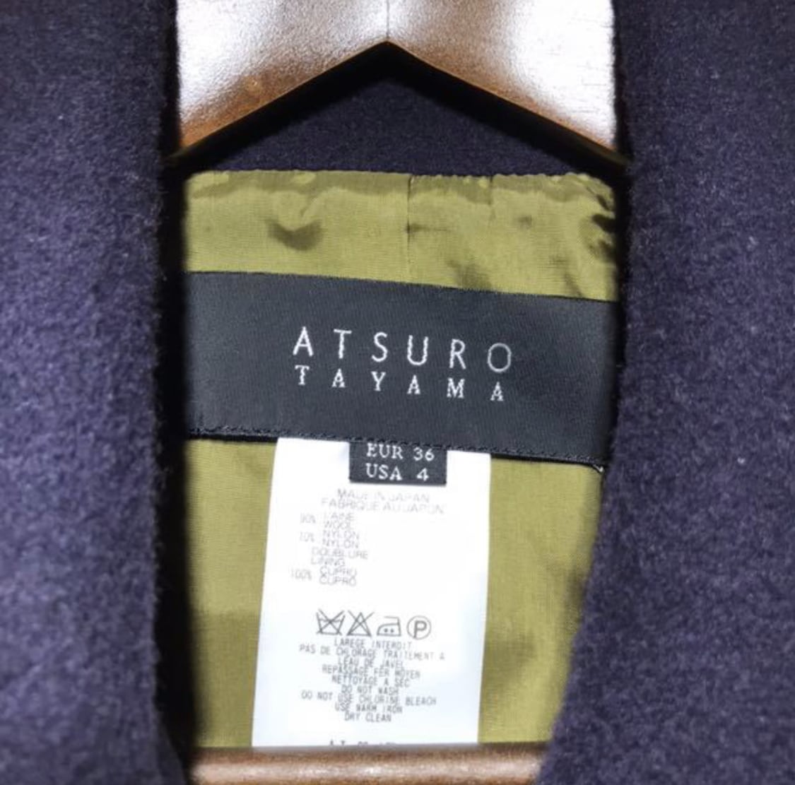 ATSURO TAYAMA アツロウタヤマ コート size EUR36