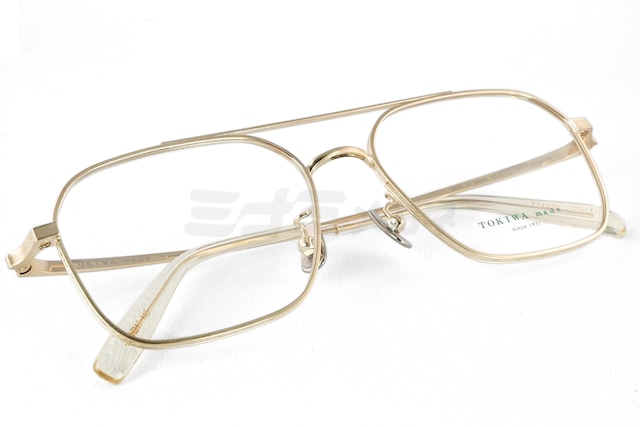 TOKIWA メガネ T-1978 Col.SG-1 ツーブリッジ スクエア クラシカル 眼鏡 おしゃれ ブランド トキワメイド 鯖江 日本製 正規品-4枚目