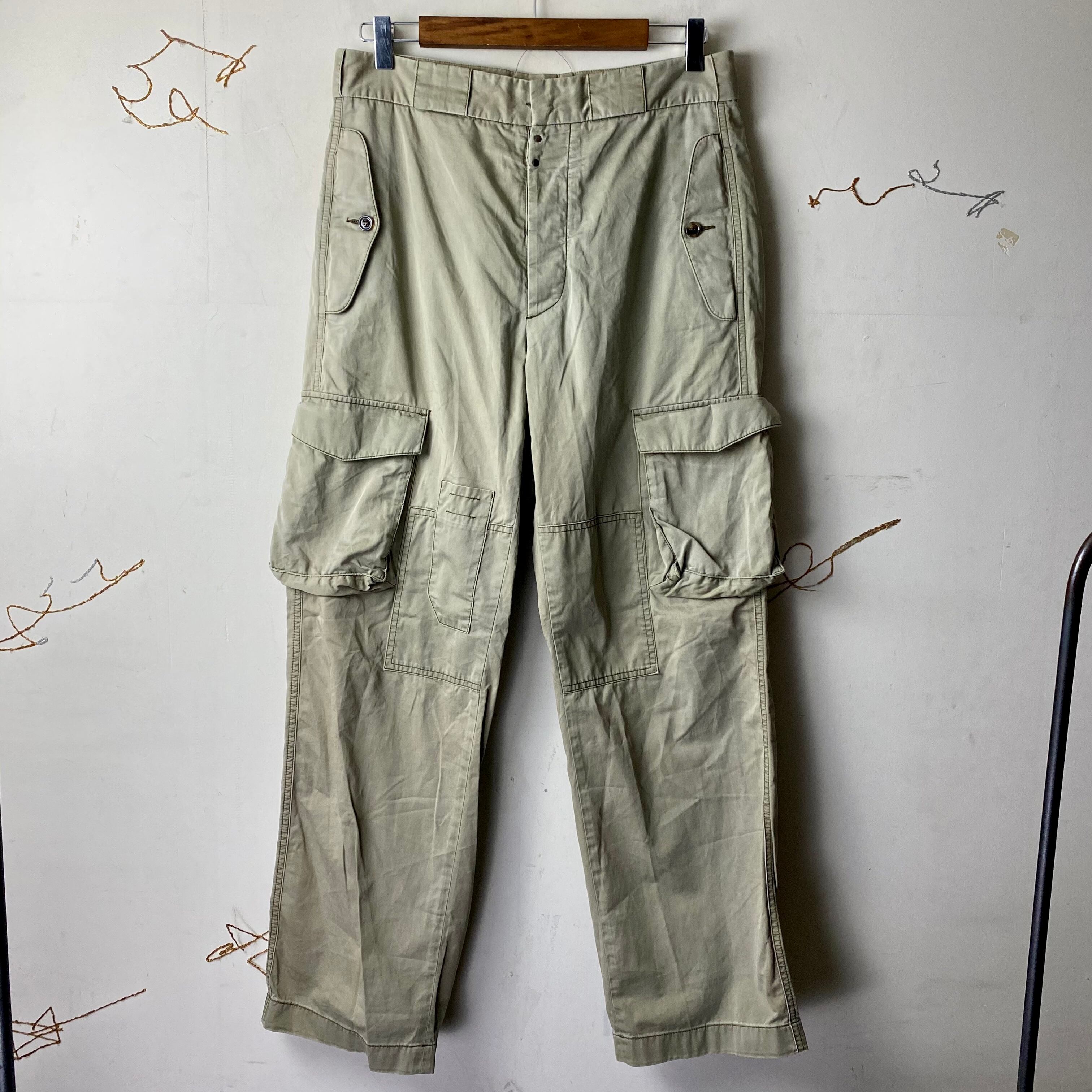 MAISON MARTIN MARGIELA asymmetrical pockets design cargo pants 