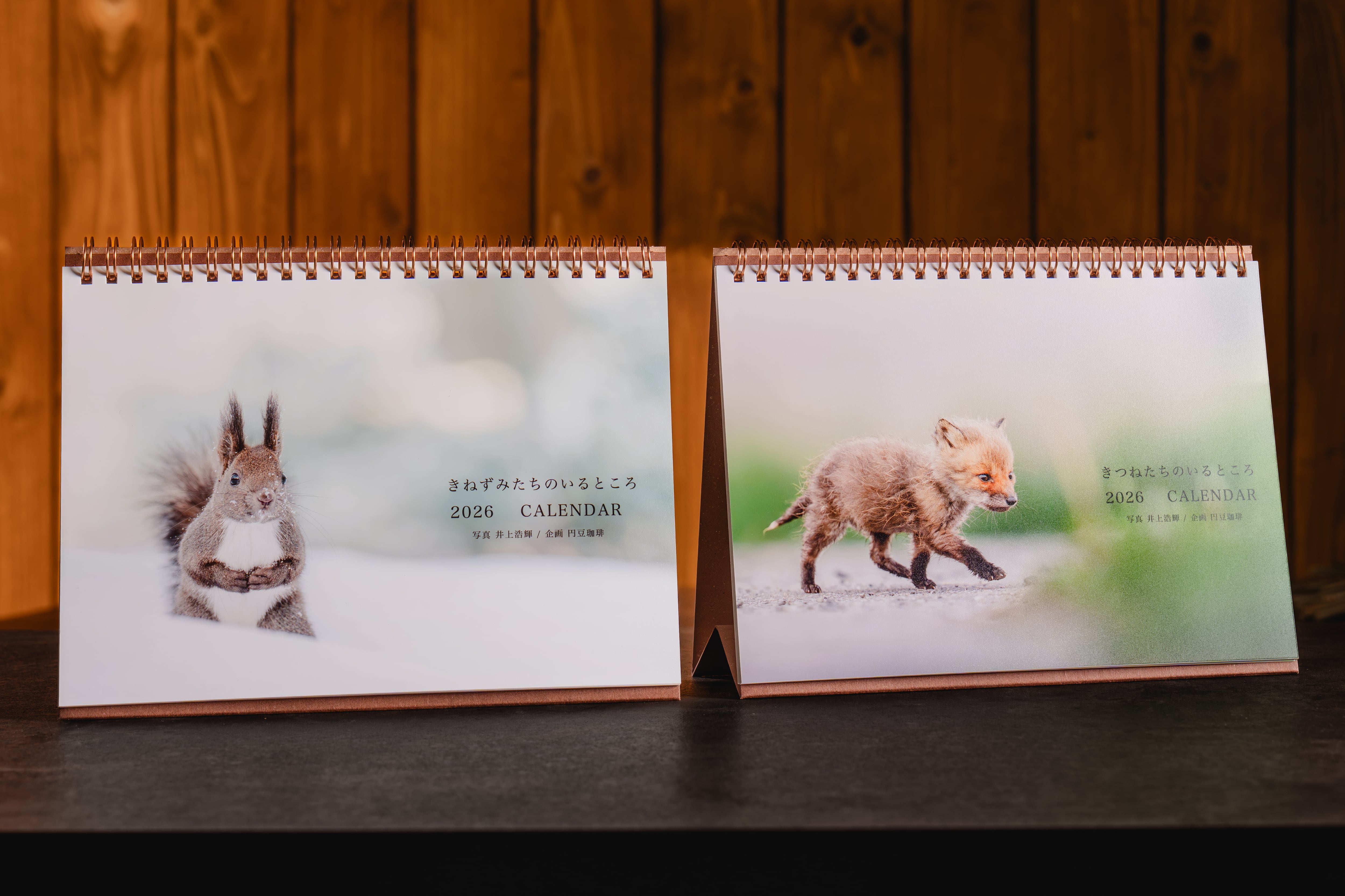 第3次予約【各1冊ずつセット】2026カレンダー 『きつねたちのいる