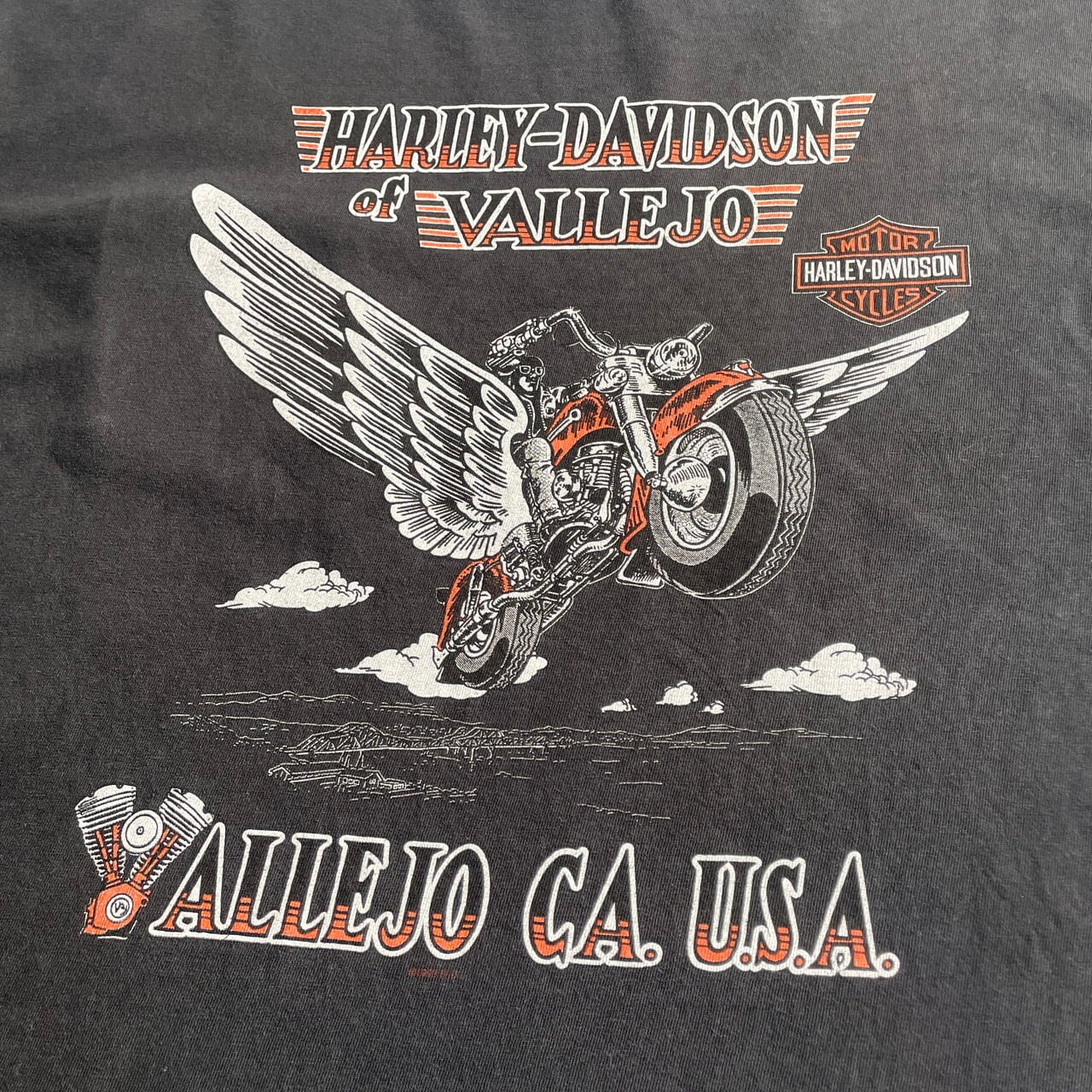 90年代 Harley-Davidson ハーレーダビッドソン バックプリント Tシャツ 
