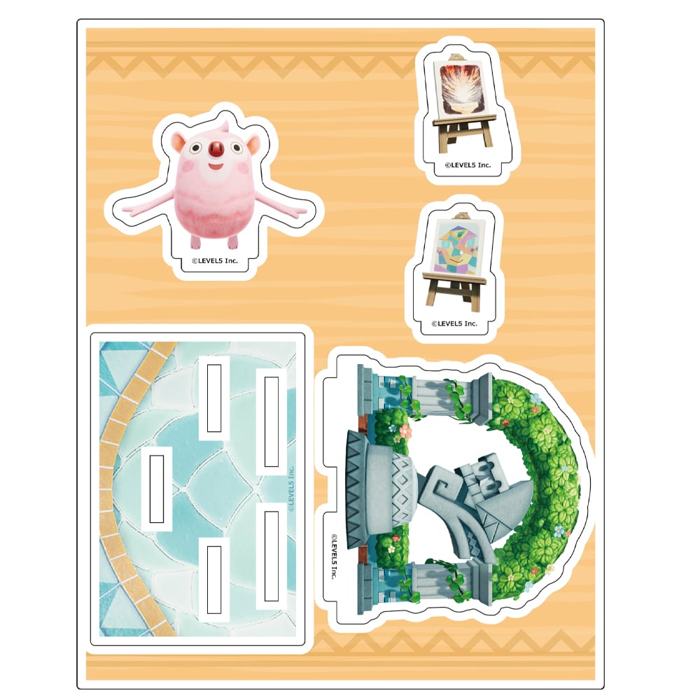 ファンタジーライフi グルグルの竜と時をぬすむ少女 オリジナルアクリルジオラマ ピッカソンリゾート (キグルミ司会)