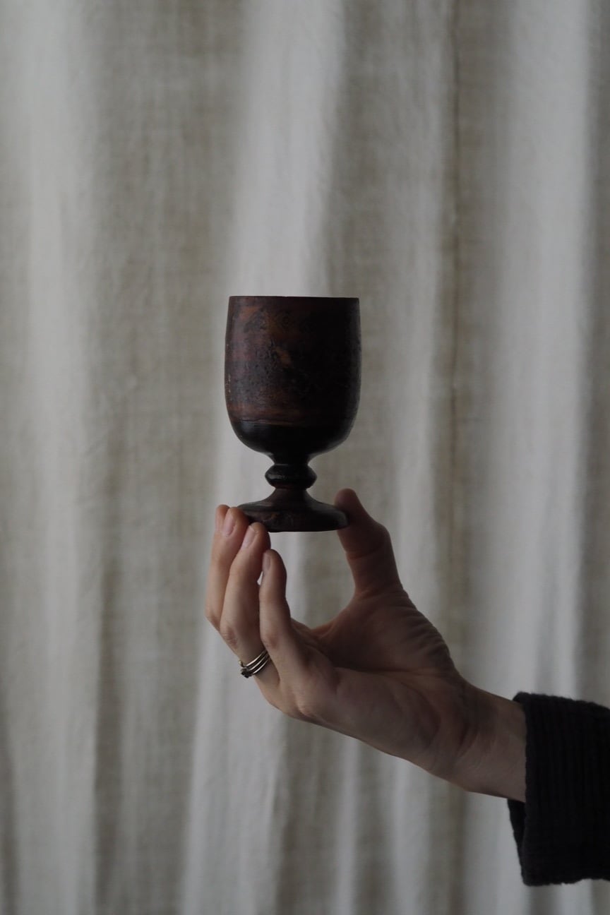 木のゴブレット-antique wood goblet | アンティーク.ヴィンテージ家具