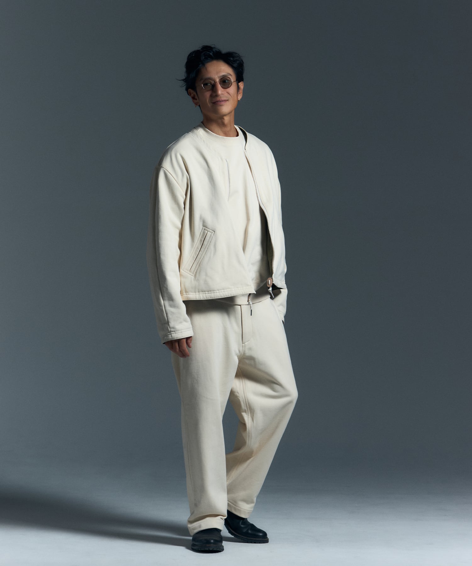 WIDE SWEAT PANTS［HSP001］ | HAPPY SAUCE