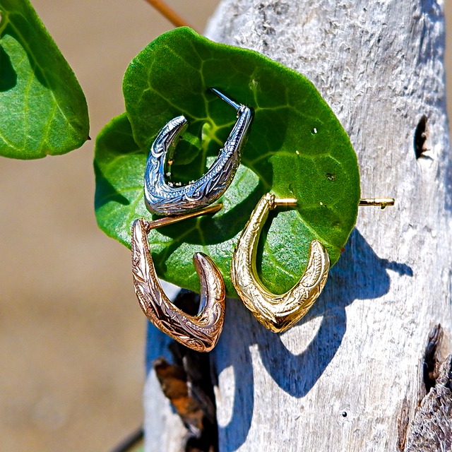 【年始セール】※片耳用 ハワイアンジュエリーフィッシュフックピアスges8309